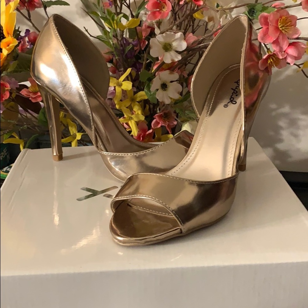 Rose Gold Dress Heels